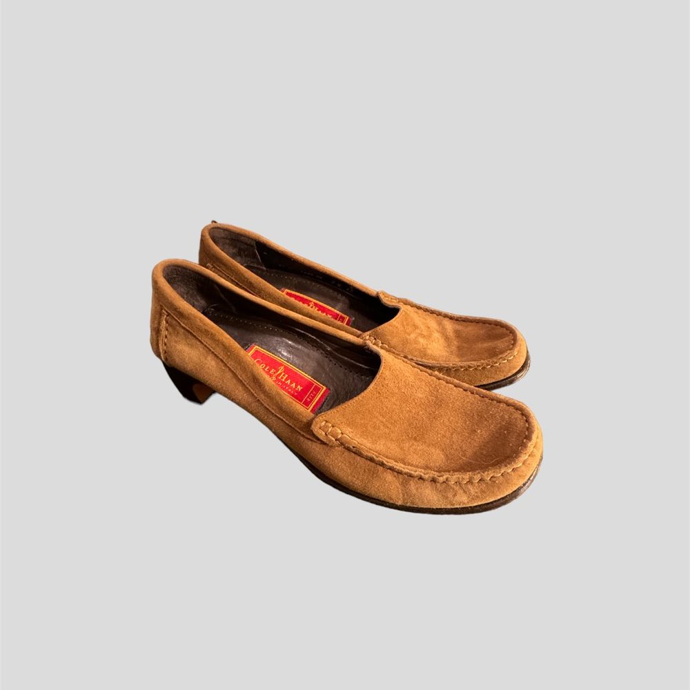 Cole Haan size 7.5 AA brown loafers made in Italy
